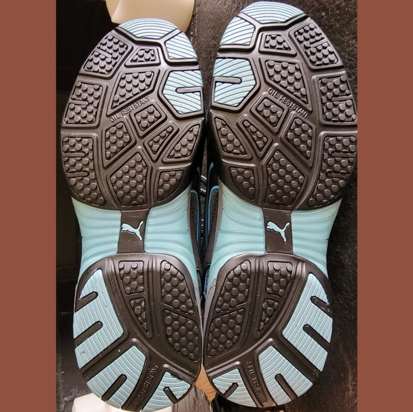 Puma Women's Size 6.5 M Fuse Motion SD Low Black Blue Steel Toe Safety Shoes - Picture 5 of 7